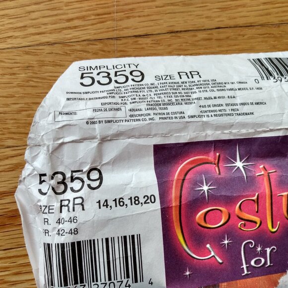 Peasant Blouse Skirt Belly Dancer Costume Sewing Pattern Size 14-20 5359 - Picture 8 of 12